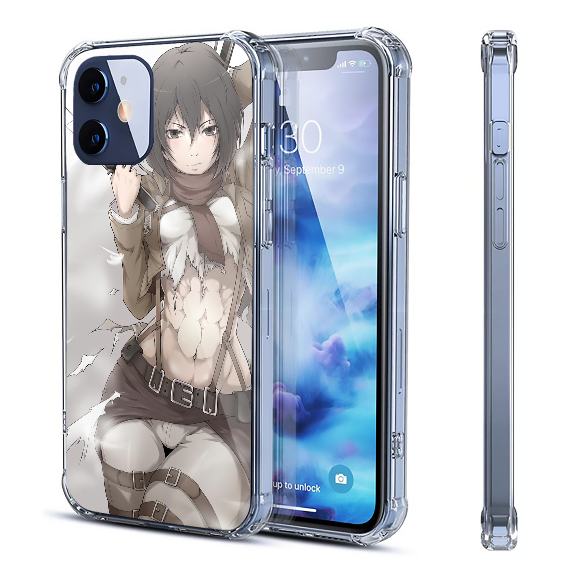 （画像用） 進撃の巨人 Attack on Titan 【iPhone 12シリーズ対応】透明スマホケース（クリアソフトケース）